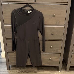 Puma Black Long Sleeve Romper
